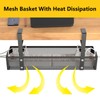 15.7” Under Desk Cable Management Tray, No Drill Mesh Desk
