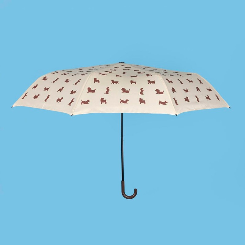 balvi Puppymbrella Umbrella Beige Includes Neoprene Cover in the Shape