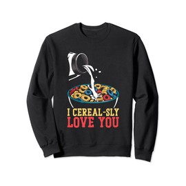 I Cereal-Sly Love You - Funny Cereals Cornflakes Lover Pun Sweatshirt