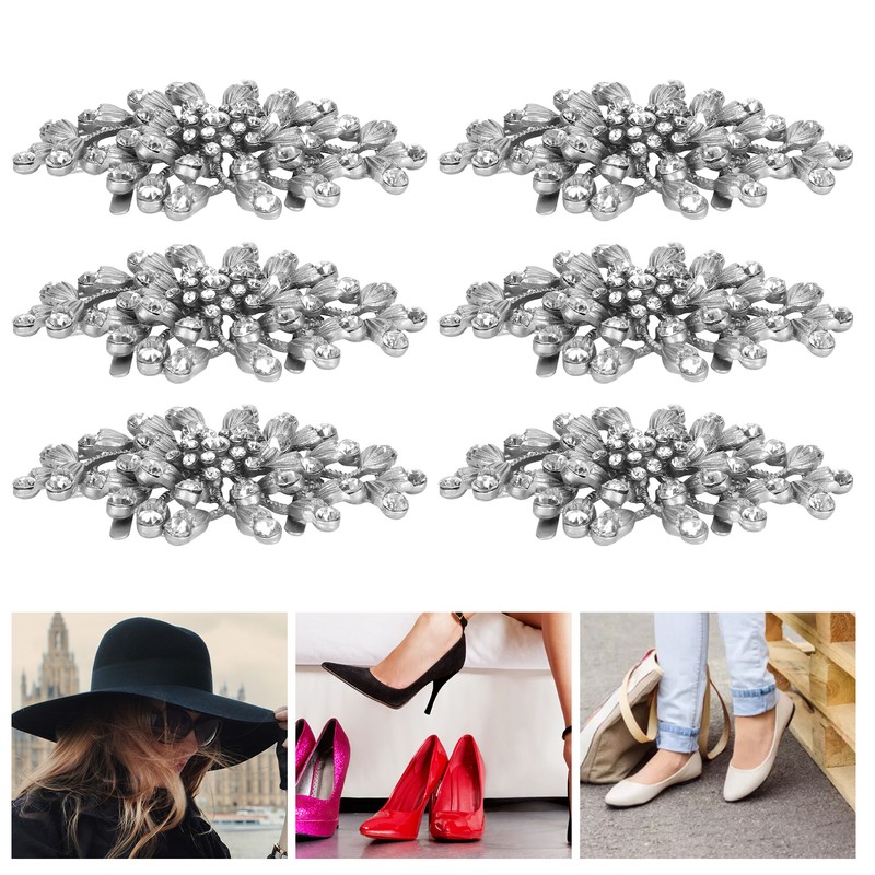 6Pcs Shoe Clips All Match Boots Buckle Uppers Wedding Party