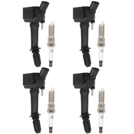 ECCPP UF802 4 ignition coils wilth 4 iridium Spark Plugs for Suzuki Equator 2.5L 2009-2012,for Nissan Versa Note 1.6L 2014-2019,for Versa 1.6L 2013-2019,for Frontier 2.5 2005-2017 UF719 224481HC0A
