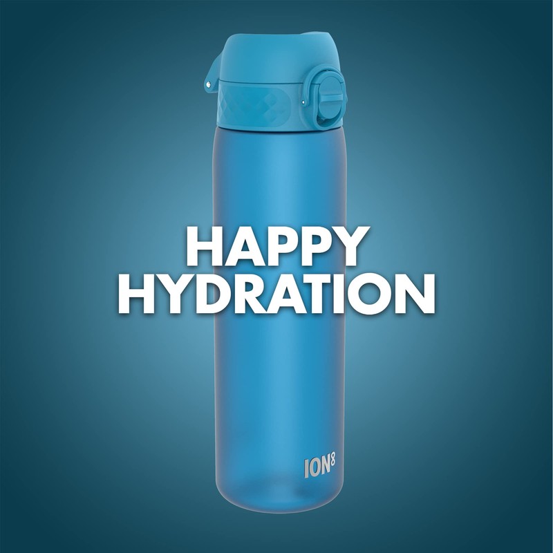 ion8 Leak-Proof Slim Water Bottle, BPA-Free, Blue, 500 ml