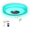 NCBNCB Waterproof Smart LED Shower Ceiling Light Fixture with Bluetooh