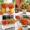Woltoy Autumn Artificial Flowers 16 Pcs Autumn Decorations Outdoor Indoor