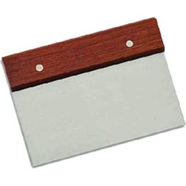 CableVantage Stainless Steel Wood Bench Scraper & Dough Cutter - Multi Function Kitchen Tool For Best Pizza Bread and Dough Cutting