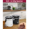 Pro@Home43® - Coffee Canister Airtight 500 g - White -