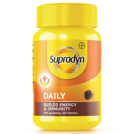 Generic Sup.radyn Daily, Multivitamin with Biotin, Vitamin C, Vitamin D3, Calcium, Zinc for Daily Immunity & 2X Energy for Men & Women 60 Tablets