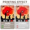 Luminora 72x43inch Remembrance Day Backdrop Lest We Forget Red Poppy