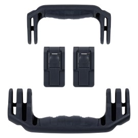 Pelican 1556 Replacement Handle & Latch Set by ColorCase - Black - Handle and Push Button Latches