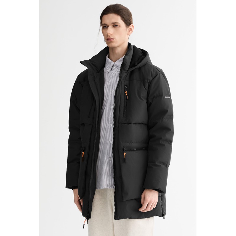 Orolay Men's Thickened Down Jacket Hooded Winter Coats with 6