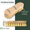 zederle Scrubbing Brushes with Ergonomic Beech Wood Handle (Pack of