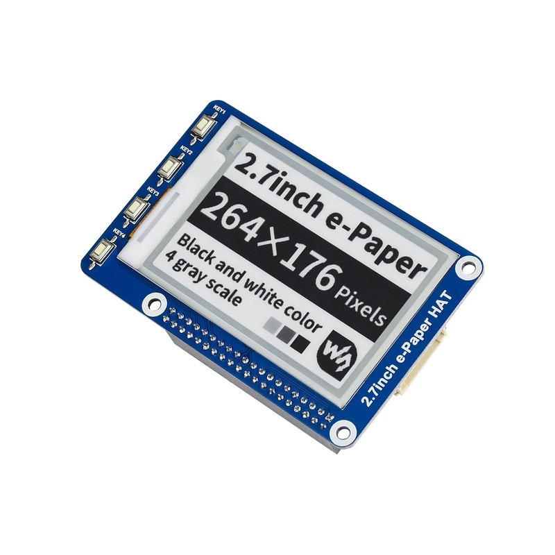 Waveshare E-Paper Display Module in 2.7inch Compatible with Raspberry Pi