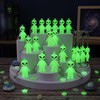 Simgoing 50 Pcs Alien Party Favor, Glow Alien Keychains Bulk,