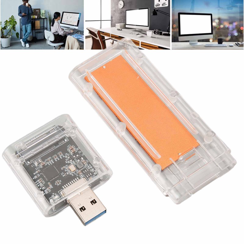 M.2 SATA to USB3.0 SSD External Enclosure Heat Dissipation Case