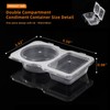 Double Compartment Reusable Prep Snack Containers With Lids，Mini Grab And