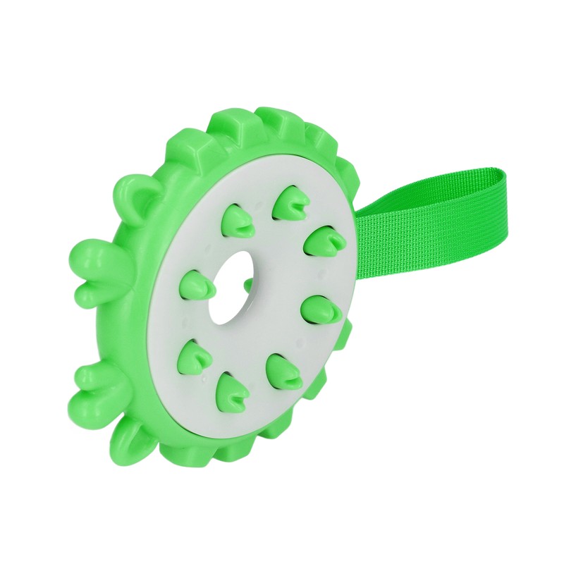 Dog Chewing Toy Bite Resistant Interactive Teeth Cleaning Round Puppy