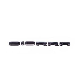 Auto Overlay GLOSS BLACK 2019+ UP GMC SIERRA LETTER EMBLEM 1500 2500 3500 AT4 DENALI