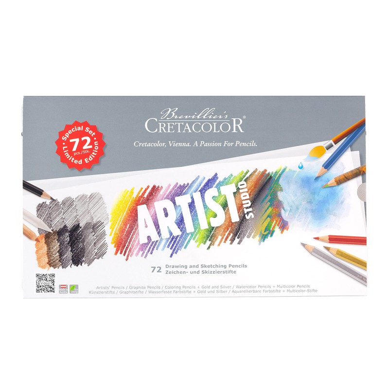 Cretacolor Artist Studio XXL Set, 72 Pieces, Excellent Quality, 465