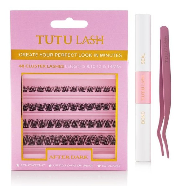 Tutu Lash After Dark DIY Cluster Lash Kit lashes bond/seal