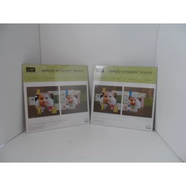 Stampin' Up! FOR THE RECORD Simply Scrappin' Layout Kit - Retired! Lot of 2