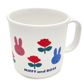 Square Miffy 052289 Miffy and Rose Antibacterial Dishwasher Safe Cup, 7.8 fl oz (200 ml), White