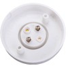 White E27 Round Plastic Base Screw Light Bulb Lamp Socket