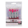 MODA Mini Pink Glitter Eye 5pc Makeup Brush Kit –
