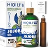 HIQILI Jojoba Oil 100 ml, 100% Pure and Natural Carrier