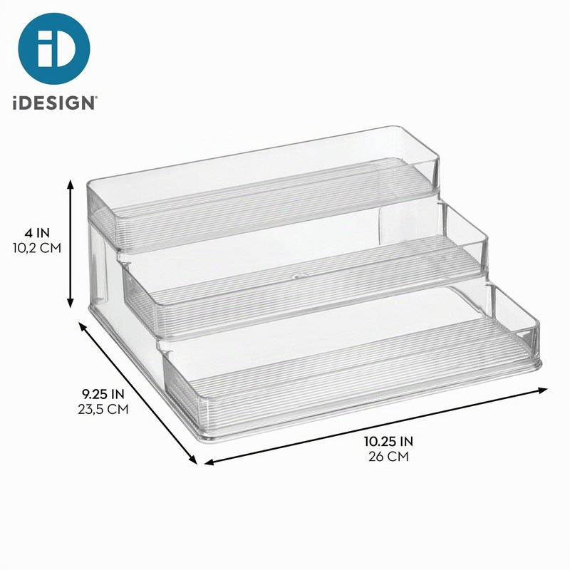 InterDesign 2 Spice Rack Linus Stadium, Clear
