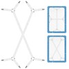 MUXTTAO Bed Sheet Clips for Bedding, Universal Fitted Sheet Clips,