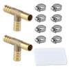 LEONTOOL Brass Barb Fitting Barb Fitting Barb Hose 12mm Hose