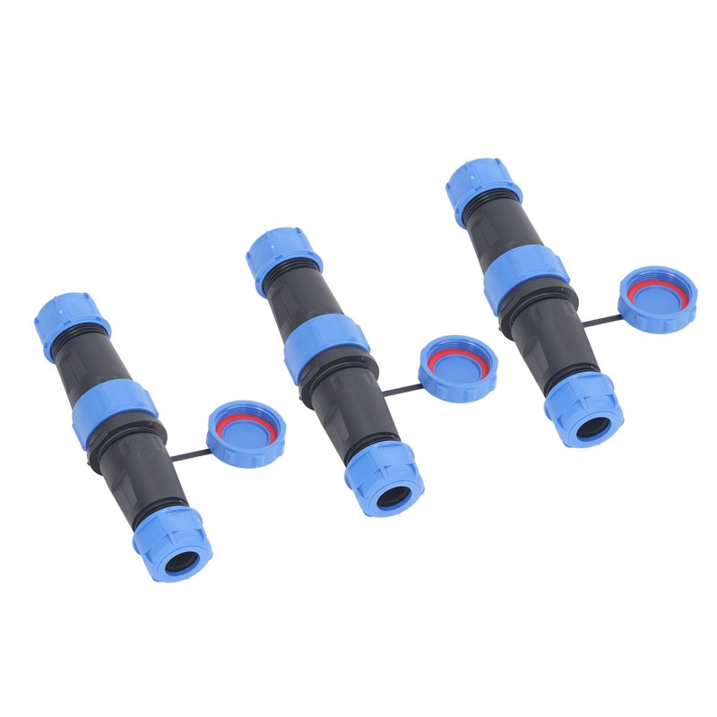 3PCS SP21 3 Pin Aviation Plug Socket IP68 Waterproof Sealing