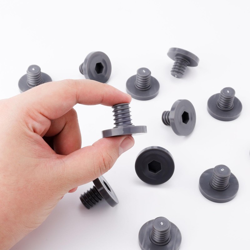 PEUTIER 12pcs Replacement Bolt Accessory, Storage Plastic Sheds Replacement Screws