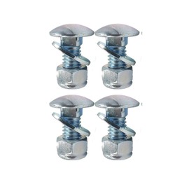 BuiBettFu 784-5581A 790-00120-0637 784-5581A-0637 Carriage Bolts Nuts for Shave Plate Scraper Bar 712-3010, 736-0242, 710-0260 (5/16-18) 5/8" 4P