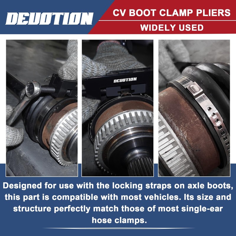 DEUOTION CV Axle Boot Clamp Removal Tool, Drive Shaft Clamping