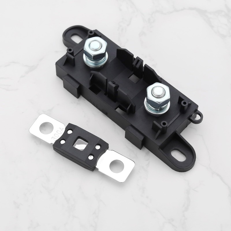 VGOL 1Set MEGA Car Fuse Holder with 300A Fuse ABS