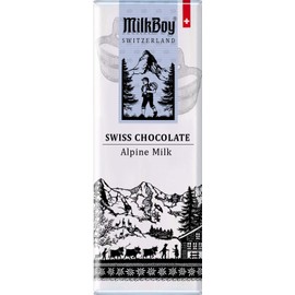 Milkboy Swiss Chocolates - Premium Swiss Alpine Milk Chocolate Extra Creamy Milk Chocolate Snack Bar Size 1.4 oz - GMO Free (10 Pack)