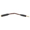 4.4mm Balanced Female to 3.5mm Stereo Male Adapter Cable Gold