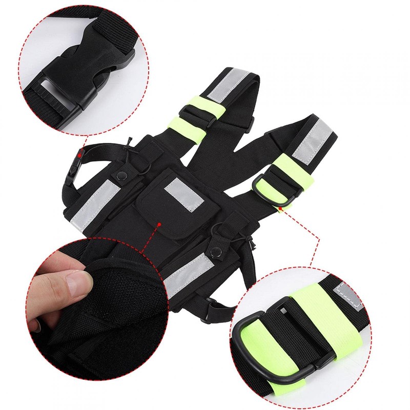 Kuuleyn Walkie Talkie Vest, Chest Strap Pack, Chest Strap Front