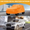 Partuto Car Cover Waterproof All Weather Automotive Outdoor Anti-UV Full