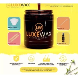 Luxewax Organic hair removal (350mg)    strips included