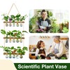 XXXFLOWER Wall Hanging Propagation Station with Wooden Stand 5 Bulb
