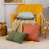 Miulee Set of 2 Waterproof Cushion Covers, Outdoor Sofa Cushion