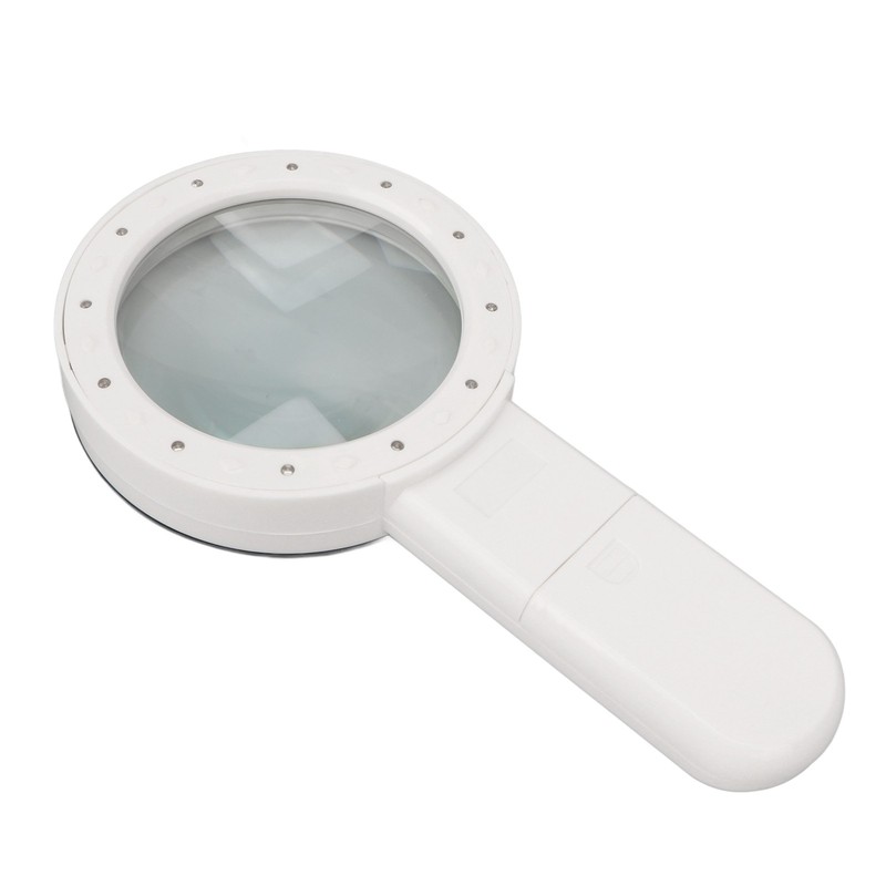 Handheld Magnifying Glass 30x Double Layer Optical Glass Lens Magnifier