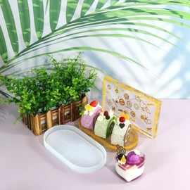Silicone Resin Mold Serving Tray - DIY Craft Tray Mould for Epoxy Resin Art, Home Decor, and Food Presentation,Jewelry Holder Mold Fruit Snack Plate Tray (Oval)