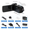 CAMKORY Video Camera Camcorder FHD 2.7K IR Night Vision Kmera