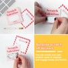 QEQSHQO Pack of 120 Labels Scratch Stickers Scratch Off Sticker