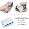 SCHLATUM Small Wallet Women Genuine Leather RFID Blocking Trifold Tiny