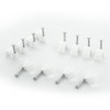 BG Electrical Round Cable Clips, Pack of 50, White, 8
