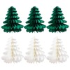 Dmnnlp Pack of 6 Paper Christmas Tree Decoration, Mini Table